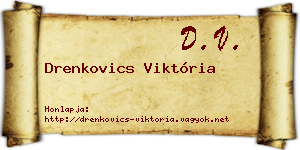 Drenkovics Viktória névjegykártya