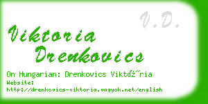 viktoria drenkovics business card